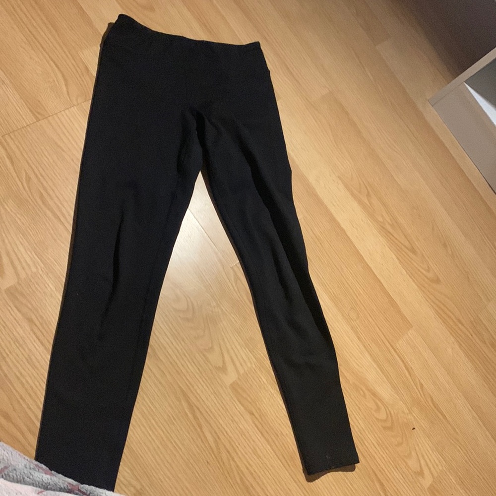 plain black leggings